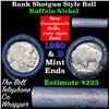 Image 1 : Buffalo Nickel Shotgun Roll in Old Bank Style 'Bell Telephone'  Wrapper 1920 & d Mint Ends