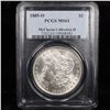 Image 8 : 5 Unc Morgan $1 Graded By PCGS Mixed Dates From The McClaren Collection Grades