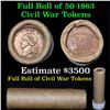 Image 1 : ***Auction Highlight*** Civil War Tokens Shotgun Roll, Wow!. The roll is Rare & Collectable. A great