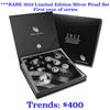 Image 1 : ***RARE 2012 Limited Edition Silver Proof Set First year of series Grades