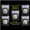 Image 1 : 5 Unc Morgan $1 Graded By PCGS Mixed Dates From The McClaren Collection Grades