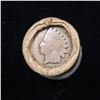 Image 2 : Mixed small cents 1c orig shotgun roll, 1920-d Wheat Cent, 1899 Indian Cent other end, McDonalds Wra