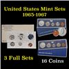 Image 1 : Group of 3 Special Mint Sets 1965-1967 20 coins Grades