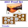 Image 1 : 2017 United States Mint Proof Set - 10 pc set Grades