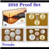 Image 1 : 2016 United States Mint Proof Set - 13 Pieces! Grades