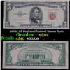 Image 1 : 1953c $5 Red seal United States Note Grades vf++