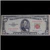 Image 2 : 1953c $5 Red seal United States Note Grades vf++