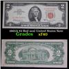 Image 1 : 1963A $2 Red seal United States Note Grades xf