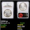 Image 1 : NGC 1886-p Morgan Dollar $1 Graded ms63 By NGC