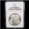 Image 2 : NGC 1886-p Morgan Dollar $1 Graded ms63 By NGC