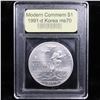 Image 2 : 1991-d Korean War Modern Commem Dollar $1 Grades ms70, Perfection