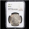 Image 2 : NGC 1886-p Morgan Dollar $1 Graded ms63 By NGC