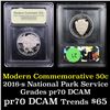 Image 1 : Proof 2016-s National Park Service Modern Commem Half Dollar 50c Grades GEM++ Proof Deep Cameo