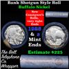 Image 1 : Buffalo Nickel Shotgun Roll in Old Bank Style 'Bell Telephone'  Wrapper 1925 & s Mint Ends Grades