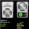 Image 1 : NGC 1881-s Morgan Dollar $1 Graded ms63 By NGC