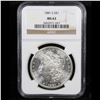 Image 2 : NGC 1881-s Morgan Dollar $1 Graded ms63 By NGC
