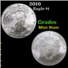 Image 1 : 2010 Silver Eagle Dollar $1 Grades Mint State