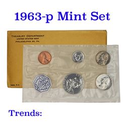 1963 Proof Set in Original mint packaging 5 coins Grades