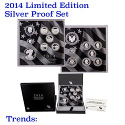 2014 Limited Edition Silver Proof Set Grades