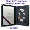 Image 1 : ***SEMI KEY  1997 United States Mint Prestige Proof Set Grades