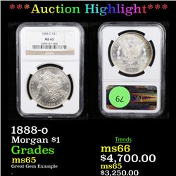 ***Auction Highlight*** NGC 1888-o Morgan Dollar $1 Graded ms65 By NGC (fc)