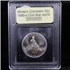 Image 2 : 1995-S Civil War Modern Commem Half Dollar 50c Graded ms70, Perfection By USCG