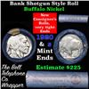Image 1 : Buffalo Nickel Shotgun Roll in Old Bank Style 'Bell Telephone'  Wrapper 1920 & s Mint Ends Grades