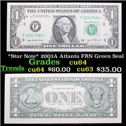 *Star Note* 2003A Atlanta FRN Green Seal Grades Choice CU