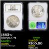 Image 1 : NGC 1885-o Morgan Dollar $1 Graded ms65 By NGC
