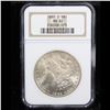 Image 2 : NGC 1885-o Morgan Dollar $1 Graded ms65 By NGC