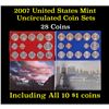 Image 1 : 2007 United States Mint Uncirculated Coin Set 28 coins Grades