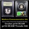 Image 1 : Proof 2013-S 5-Star Generals Arnold & Bradley Modern Commem Half Dollar 50c Grades GEM++ Proof Deep 
