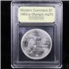Image 2 : ***Auction Highlight*** 1983-p Olympics Modern Commem Dollar $1 Graded ms70, Perfection By USCG (fc)