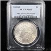 Image 8 : 5 Unc Morgan $1 Graded By PCGS Mixed Dates From The McClaren Collection Grades