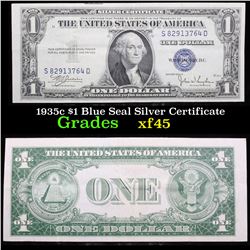 1935c $1 Blue Seal Silver Certificate xf+ xf+