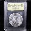 Image 2 : ***Auction Highlight*** 1983-d Olympics Modern Commem Dollar $1 Graded ms70, Perfection By USCG (fc)