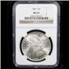 Image 2 : NGC 1885-p Morgan Dollar $1 Graded ms63 By NGC