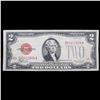 Image 2 : 1928F $2 Red seal United States Note Grades vf++