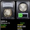 Image 1 : PCGS 1881-s Morgan Dollar $1 Graded ms64 By PCGS