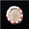 Image 2 : Mixed small cents 1c orig shotgun roll, 1917-s Wheat Cent, 1891 Indian Cent other end, N.F. String &