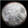 Image 2 : 2002 Silver Eagle Dollar $1 Grades Mint State