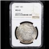 Image 2 : NGC 1887-p Morgan Dollar $1 Graded ms63 By NGC