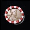 Image 2 : Mixed small cents 1c orig shotgun roll, 1920-d Wheat Cent, 1898 Indian Cent other end, N.F. String &