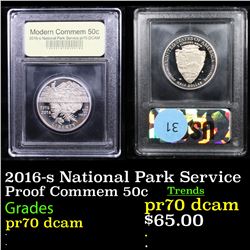 Proof 2016-s National Park Service Modern Commem Half Dollar 50c Graded GEM++ Proof Deep Cameo By US