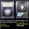 Image 1 : Proof 2016-s National Park Service Modern Commem Half Dollar 50c Graded GEM++ Proof Deep Cameo By US
