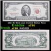 Image 1 : 1963 $2 Red seal United States Note Grades xf