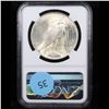 Image 3 : NGC 1922-p Peace Dollar $1 Graded ms63 By NGC