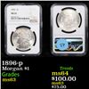 Image 1 : NGC 1896-p Morgan Dollar $1 Graded ms63 By NGC