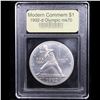 Image 2 : 1992-d Olympics Modern Commem Dollar $1 Graded ms70, Perfection By USCG