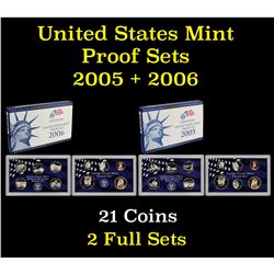 2005 & 2006 United States Mint Proof Set 20 coins